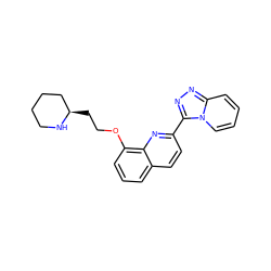 c1cc(OCC[C@@H]2CCCCN2)c2nc(-c3nnc4ccccn34)ccc2c1 ZINC000096174959