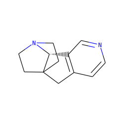 c1cc2c(cn1)[C@H]1N3CCC1(CC3)C2 ZINC000013491031