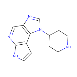 c1cc2c(ncc3ncn(C4CCNCC4)c32)[nH]1 ZINC000095571888