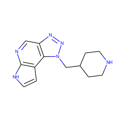 c1cc2c(ncc3nnn(CC4CCNCC4)c32)[nH]1 ZINC000096271453