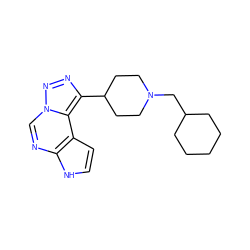 c1cc2c(ncn3nnc(C4CCN(CC5CCCCC5)CC4)c23)[nH]1 ZINC001772640278