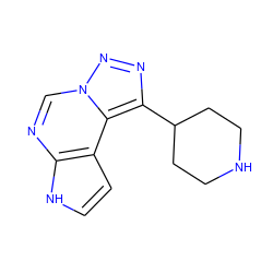 c1cc2c(ncn3nnc(C4CCNCC4)c23)[nH]1 ZINC001772646941