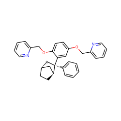c1ccc([C@@]2(c3cc(OCc4ccccn4)ccc3OCc3ccccn3)C[C@H]3CC[C@H]2C3)cc1 ZINC000195377152