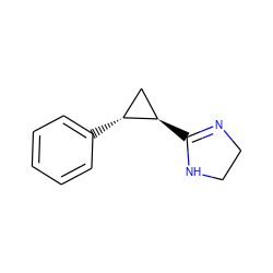 c1ccc([C@@H]2C[C@H]2C2=NCCN2)cc1 ZINC000013520025