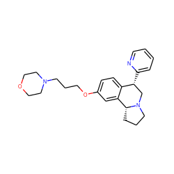 c1ccc([C@@H]2CN3CCC[C@@H]3c3cc(OCCCN4CCOCC4)ccc32)nc1 ZINC000028903472