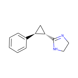 c1ccc([C@H]2C[C@@H]2C2=NCCN2)cc1 ZINC000013520019