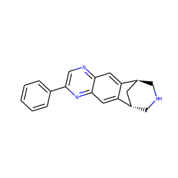 c1ccc(-c2cnc3cc4c(cc3n2)[C@H]2CNC[C@H]4C2)cc1 ZINC000101032261