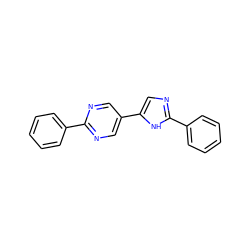 c1ccc(-c2ncc(-c3cnc(-c4ccccc4)[nH]3)cn2)cc1 ZINC000118617378