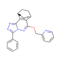 c1ccc(-c2nnc3c4c(c(OCc5ccccn5)nn23)[C@H]2CCC[C@H]4CC2)cc1 ZINC000100802805