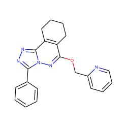 c1ccc(-c2nnc3c4c(c(OCc5ccccn5)nn23)CCCC4)cc1 ZINC000013560018