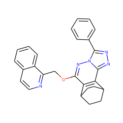 c1ccc(-c2nnc3c4c(c(OCc5nccc6ccccc56)nn23)C2CCC4CC2)cc1 ZINC000013610296