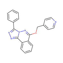 c1ccc(-c2nnc3c4ccccc4c(OCc4ccncc4)nn23)cc1 ZINC000013559988