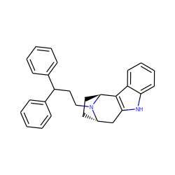 c1ccc(C(CCN2[C@H]3CC[C@H]2c2c([nH]c4ccccc24)C3)c2ccccc2)cc1 ZINC000195328430