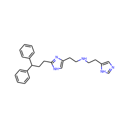 c1ccc(C(CCc2nc(CCNCCc3cnc[nH]3)c[nH]2)c2ccccc2)cc1 ZINC000013530305