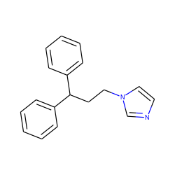 c1ccc(C(CCn2ccnc2)c2ccccc2)cc1 ZINC000029488226