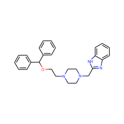 c1ccc(C(OCCN2CCN(Cc3nc4ccccc4[nH]3)CC2)c2ccccc2)cc1 ZINC000022938636