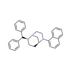 c1ccc(C(c2ccccc2)[C@@H]2CC[C@H]3CN2CCN3c2cccc3ccccc23)cc1 ZINC000028392032