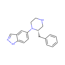 c1ccc(C[C@H]2CNCCN2c2ccc3[nH]ncc3c2)cc1 ZINC000043194158