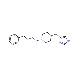 c1ccc(CCCCN2CCC(Cc3c[nH]cn3)CC2)cc1 ZINC000028563680