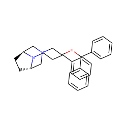 c1ccc(CCCN2[C@H]3CC[C@H]2CN(CCOC(c2ccccc2)c2ccccc2)C3)cc1 ZINC000100870065