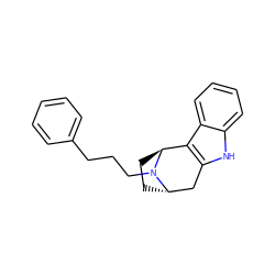 c1ccc(CCCN2[C@H]3CC[C@H]2c2c([nH]c4ccccc24)C3)cc1 ZINC000254058035