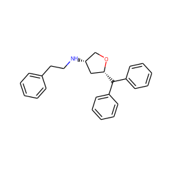 c1ccc(CCN[C@@H]2CO[C@H](C(c3ccccc3)c3ccccc3)C2)cc1 ZINC000103228714