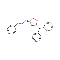 c1ccc(CCN[C@H]2CO[C@H](C(c3ccccc3)c3ccccc3)C2)cc1 ZINC000103228722