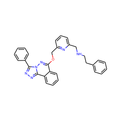 c1ccc(CCNCc2cccc(COc3nn4c(-c5ccccc5)nnc4c4ccccc34)n2)cc1 ZINC000026502472