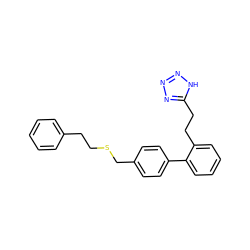 c1ccc(CCSCc2ccc(-c3ccccc3CCc3nnn[nH]3)cc2)cc1 ZINC000013818268