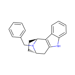 c1ccc(CN2[C@H]3CC[C@H]2c2c([nH]c4ccccc24)C3)cc1 ZINC000195293131