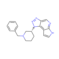 c1ccc(CN2CCC[C@@H](n3nnc4cnc5[nH]ccc5c43)C2)cc1 ZINC000096271451