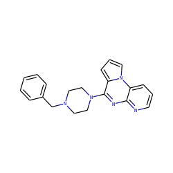 c1ccc(CN2CCN(c3nc4ncccc4n4cccc34)CC2)cc1 ZINC000013801511