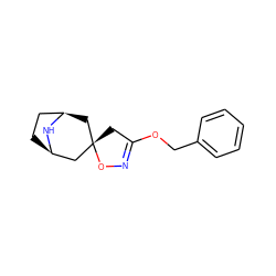 c1ccc(COC2=NO[C@@]3(C2)C[C@@H]2CC[C@H](C3)N2)cc1 ZINC000101551402