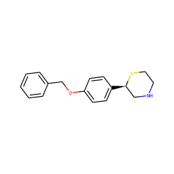 c1ccc(COc2ccc([C@@H]3CNCCS3)cc2)cc1 ZINC000045357826
