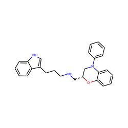 c1ccc(N2C[C@@H](CNCCCc3c[nH]c4ccccc34)Oc3ccccc32)cc1 ZINC000028571957