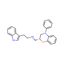 c1ccc(N2C[C@@H](CNCCc3c[nH]c4ccccc34)Oc3ccccc32)cc1 ZINC000028571221