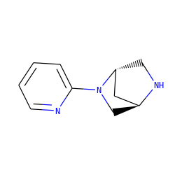 c1ccc(N2C[C@H]3C[C@H]2CN3)nc1 ZINC000118361286