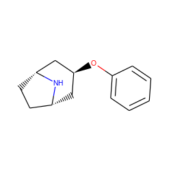 c1ccc(O[C@H]2C[C@@H]3CC[C@H](C2)N3)cc1 ZINC000101387245