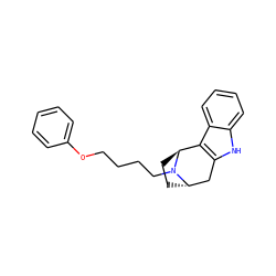 c1ccc(OCCCCN2[C@H]3CC[C@H]2c2c([nH]c4ccccc24)C3)cc1 ZINC000253636573