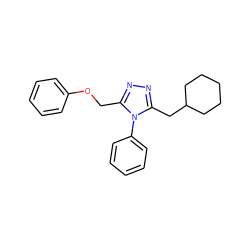 c1ccc(OCc2nnc(CC3CCCCC3)n2-c2ccccc2)cc1 ZINC000095595820