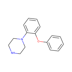 c1ccc(Oc2ccccc2N2CCNCC2)cc1 ZINC000037635596