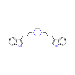 c1ccc2c(CCCN3CCN(CCCc4c[nH]c5ccccc45)CC3)c[nH]c2c1 ZINC000022465608