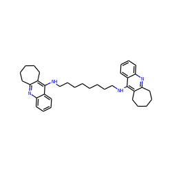 c1ccc2c(NCCCCCCCCNc3c4c(nc5ccccc35)CCCCC4)c3c(nc2c1)CCCCC3 ZINC000013473797