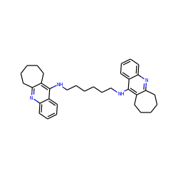 c1ccc2c(NCCCCCCNc3c4c(nc5ccccc35)CCCCC4)c3c(nc2c1)CCCCC3 ZINC000013473795