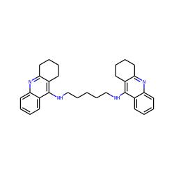 c1ccc2c(NCCCCCNc3c4c(nc5ccccc35)CCCC4)c3c(nc2c1)CCCC3 ZINC000013612191