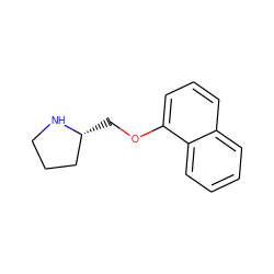 c1ccc2c(OC[C@@H]3CCCN3)cccc2c1 ZINC000026381961