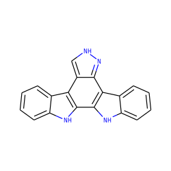 c1ccc2c(c1)[nH]c1c3[nH]c4ccccc4c3c3n[nH]cc3c21 ZINC000653875538