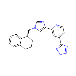 c1ccc2c(c1)CCC[C@@H]2Cn1cnc(-c2cc(-c3nn[nH]n3)ccn2)c1 ZINC000225961849