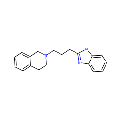 c1ccc2c(c1)CCN(CCCc1nc3ccccc3[nH]1)C2 ZINC001772605878