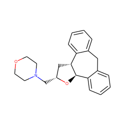 c1ccc2c(c1)Cc1ccccc1[C@H]1C[C@@H](CN3CCOCC3)O[C@H]21 ZINC000026669483